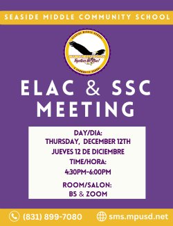 ELAC and SSC Meeting